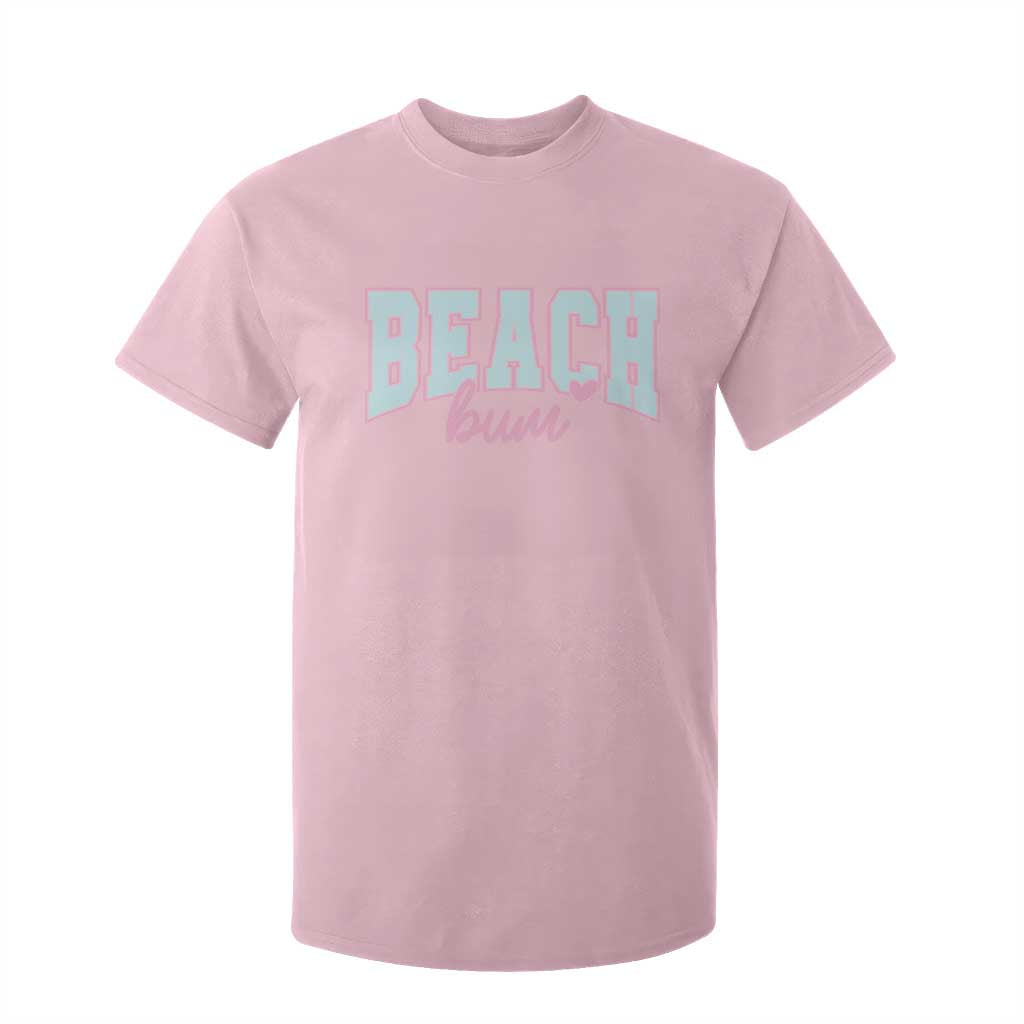 Beach Bum T Shirt For Kid Summer Vacation Beach Lovers TS10 Light Pink Print Your Wear