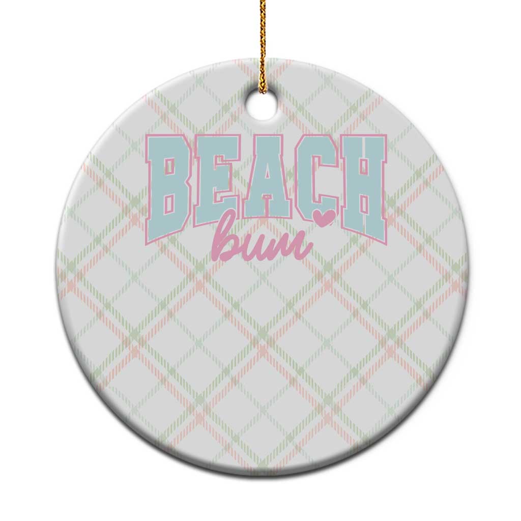 Beach Bum Ceramic Ornament Summer Vacation Beach Lovers TS10 1pc Christmas Plaid Print Your Wear