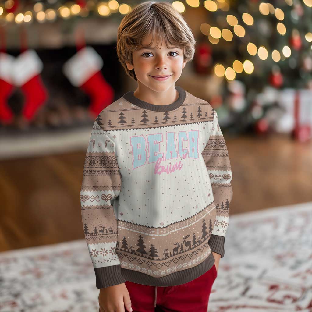 Beach Bum Ugly Christmas Sweater Summer Vacation Beach Lovers TS10 Mocha Mousse Print Your Wear