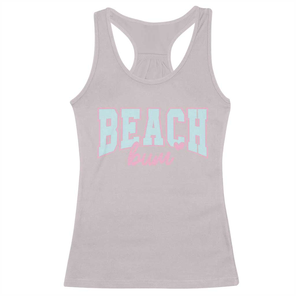 Beach Bum Racerback Tank Top Summer Vacation Beach Lovers TS10 Ice Gray Print Your Wear