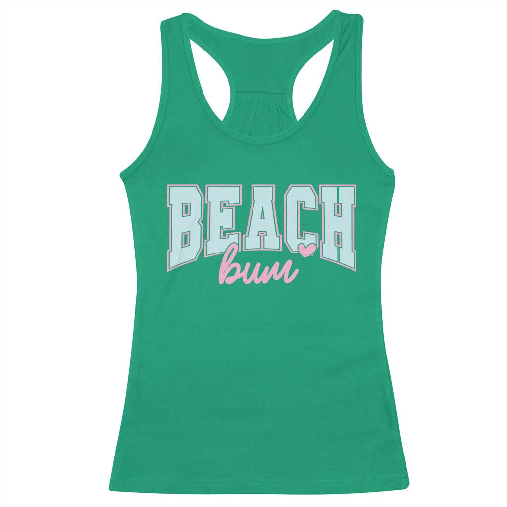 Beach Bum Racerback Tank Top Summer Vacation Beach Lovers TS10 Irish Green Print Your Wear