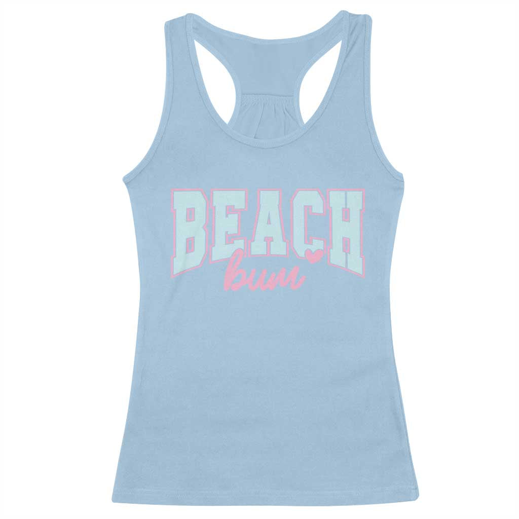 Beach Bum Racerback Tank Top Summer Vacation Beach Lovers TS10 Light Blue Print Your Wear