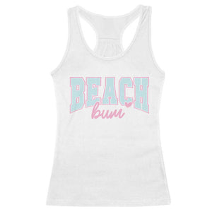 Beach Bum Racerback Tank Top Summer Vacation Beach Lovers TS10 White Print Your Wear