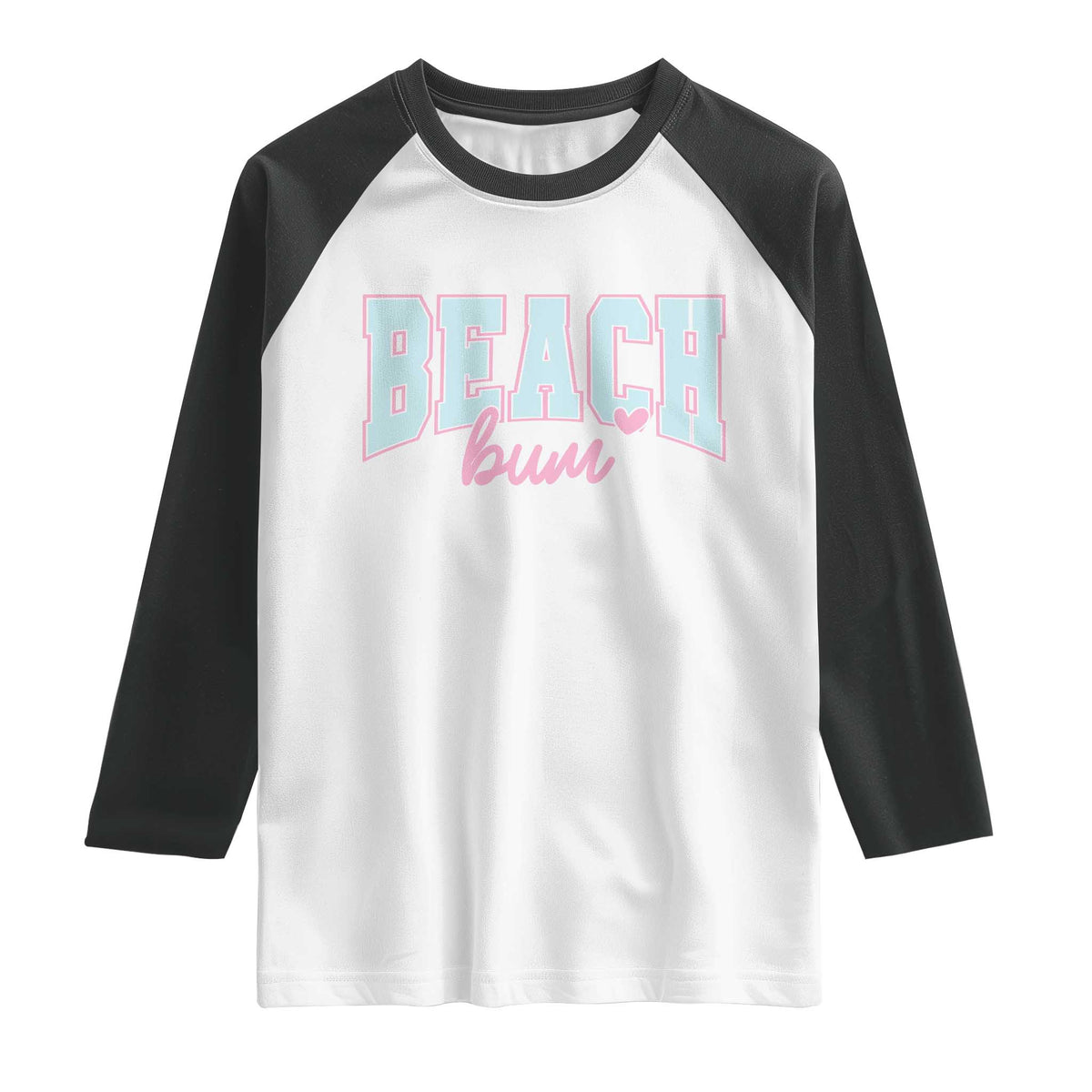 Beach Bum Raglan Shirt Summer Vacation Beach Lovers TS10 White Black Print Your Wear