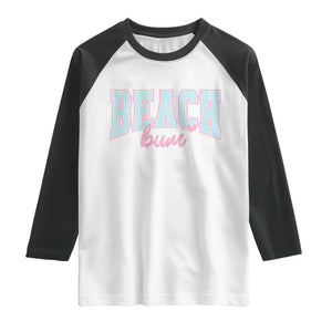 Beach Bum Raglan Shirt Summer Vacation Beach Lovers TS10 White Black Print Your Wear