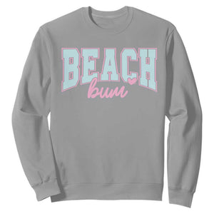 Beach Bum Sweatshirt Summer Vacation Beach Lovers TS10 Sport Gray Print Your Wear