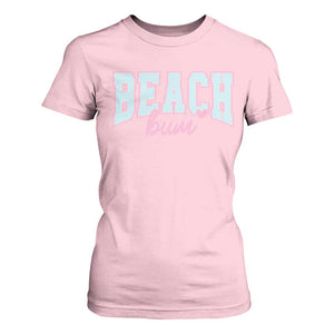 Beach Bum T Shirt For Women Summer Vacation Beach Lovers TS10 Light Pink Print Your Wear