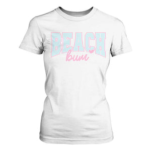 Beach Bum T Shirt For Women Summer Vacation Beach Lovers TS10 White Print Your Wear