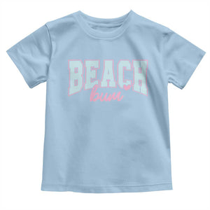 Beach Bum Toddler T Shirt Summer Vacation Beach Lovers TS10 Light Blue Print Your Wear