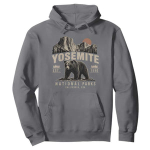 Vintage Yosemite National Park Hoodie Retro Bear Nature Wildlife Forest TS10 Charcoal Print Your Wear