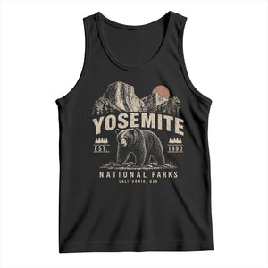 Vintage Yosemite National Park Tank Top Retro Bear Nature Wildlife Forest TS10 Black Print Your Wear