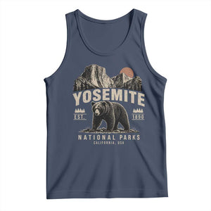 Vintage Yosemite National Park Tank Top Retro Bear Nature Wildlife Forest TS10 Navy Print Your Wear