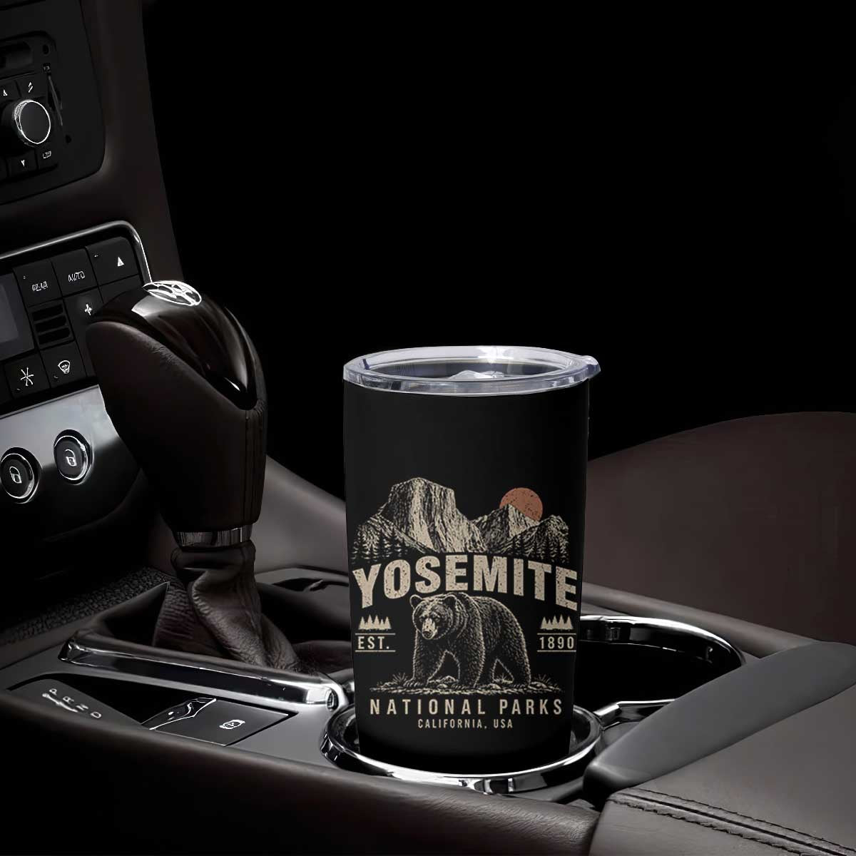 Vintage Yosemite National Park Tumbler Cup Retro Bear Nature Wildlife Forest TS10 Print Your Wear