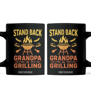 Grandpa Is Grilling Coffee Mug Funny Fathers Day BBQ