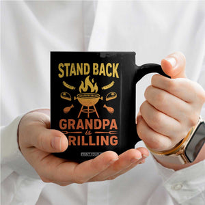 Grandpa Is Grilling Coffee Mug Funny Fathers Day BBQ