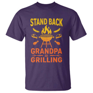 Grandpa Is Grilling T Shirt Funny Fathers Day BBQ