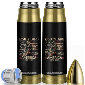 Abraham Lincoln Playing Guitar 250th Anniversary Bullet Tumbler 250 Years 1776 2026 4th July USA Flag We The People