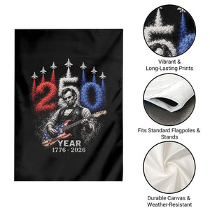 Vintage Abraham Lincoln Abe Lincoln Playing Guitar 250 Years Garden Flag 1776 2026 Humor Patriotic TS10 Print Your Wear