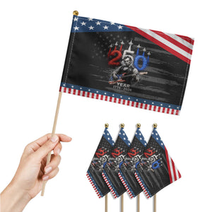 Vintage Abraham Lincoln Abe Lincoln Playing Guitar 250 Years Patriotic Handheld Flag 1776 2026 Humor Patriotic TS10 Print Your Wear