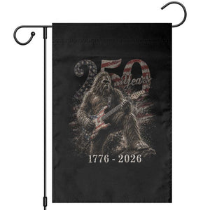 Vintage Bigfoot Playing Guitar 250 Years Garden Flag 1776 2026 Bigfoot Patriotic USA Flag Sasquatch TS10 Black Print Your Wear