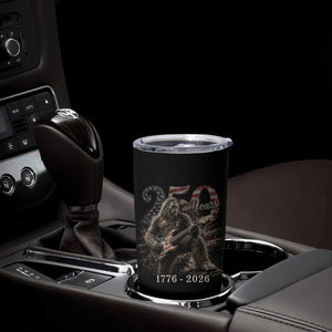 Vintage Bigfoot Playing Guitar 250 Years Tumbler Cup 1776 2026 Bigfoot Patriotic USA Flag Sasquatch TS10 Print Your Wear