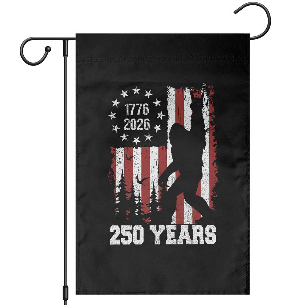 Vintage Bigfoot USA 250th Anniversary Garden Flag 250 Years Of Freedom US Flag Independence Day 4th July Patriotic TS10 Black Print Your Wear