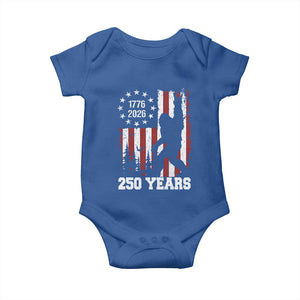 Vintage Bigfoot USA 250th Anniversary Baby Onesie 250 Years Of Freedom US Flag Independence Day 4th July Patriotic