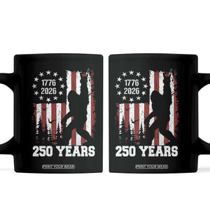 Vintage Bigfoot USA 250th Anniversary Coffee Mug 250 Years Of Freedom US Flag Independence Day 4th July Patriotic