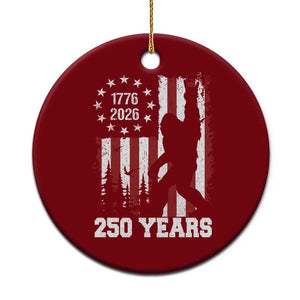 Vintage Bigfoot USA 250th Anniversary Ceramic Ornament 250 Years Of Freedom US Flag Independence Day 4th July Patriotic