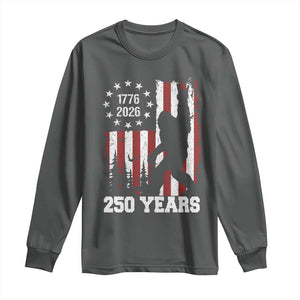 Vintage Bigfoot USA 250th Anniversary Long Sleeve Shirt 250 Years Of Freedom US Flag Independence Day 4th July Patriotic