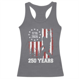 Vintage Bigfoot USA 250th Anniversary Racerback Tank Top 250 Years Of Freedom US Flag Independence Day 4th July Patriotic