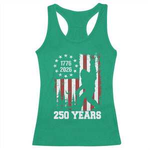 Vintage Bigfoot USA 250th Anniversary Racerback Tank Top 250 Years Of Freedom US Flag Independence Day 4th July Patriotic