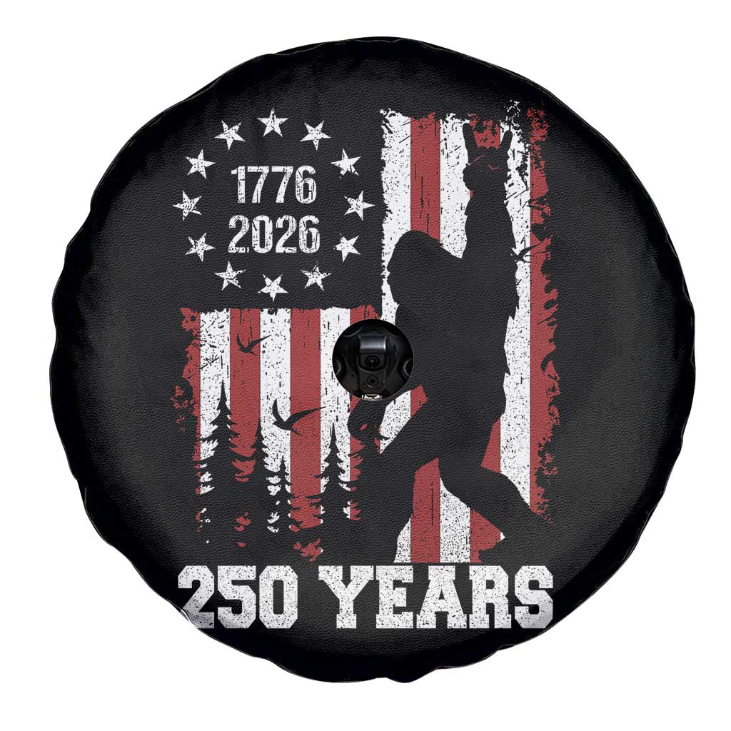 Vintage Bigfoot USA 250th Anniversary Spare Tire Cover 250 Years Of Freedom US Flag Independence Day 4th July Patriotic