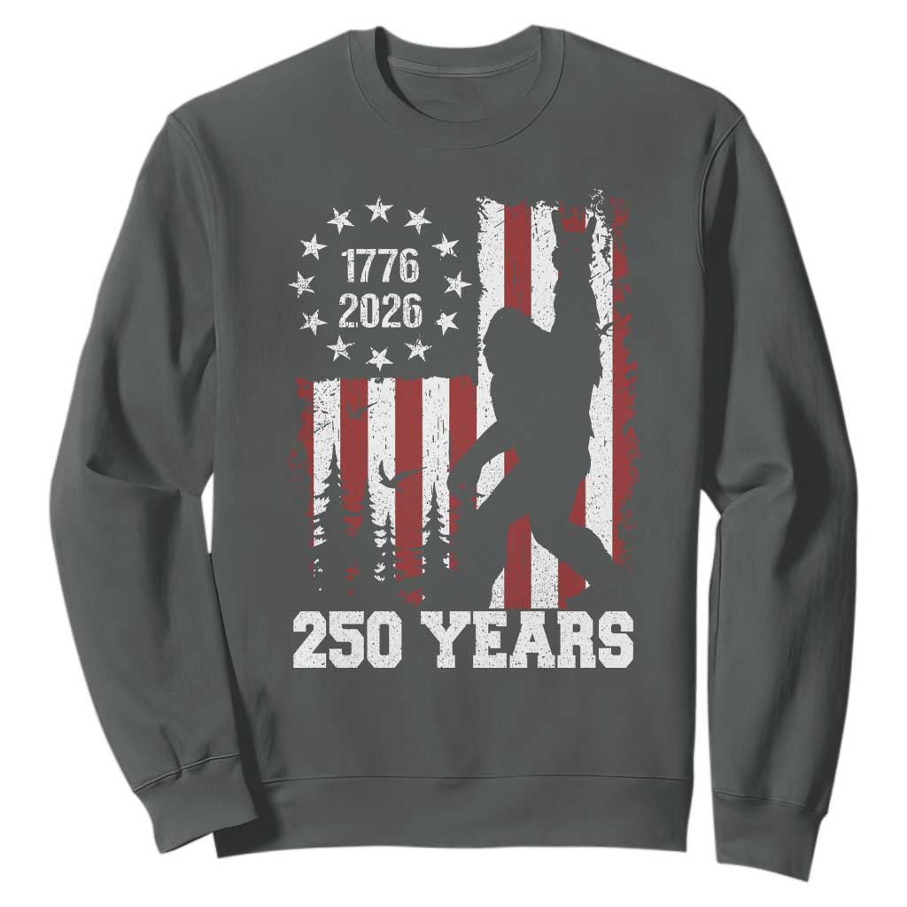 Vintage Bigfoot USA 250th Anniversary Sweatshirt 250 Years Of Freedom US Flag Independence Day 4th July Patriotic