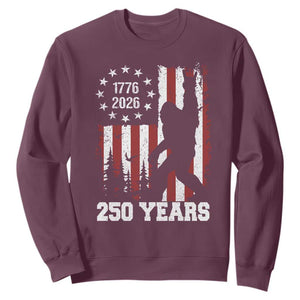 Vintage Bigfoot USA 250th Anniversary Sweatshirt 250 Years Of Freedom US Flag Independence Day 4th July Patriotic
