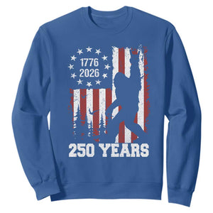 Vintage Bigfoot USA 250th Anniversary Sweatshirt 250 Years Of Freedom US Flag Independence Day 4th July Patriotic