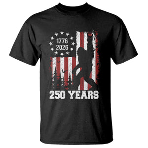 Vintage Bigfoot USA 250th Anniversary T Shirt 250 Years Of Freedom US Flag Independence Day 4th July Patriotic