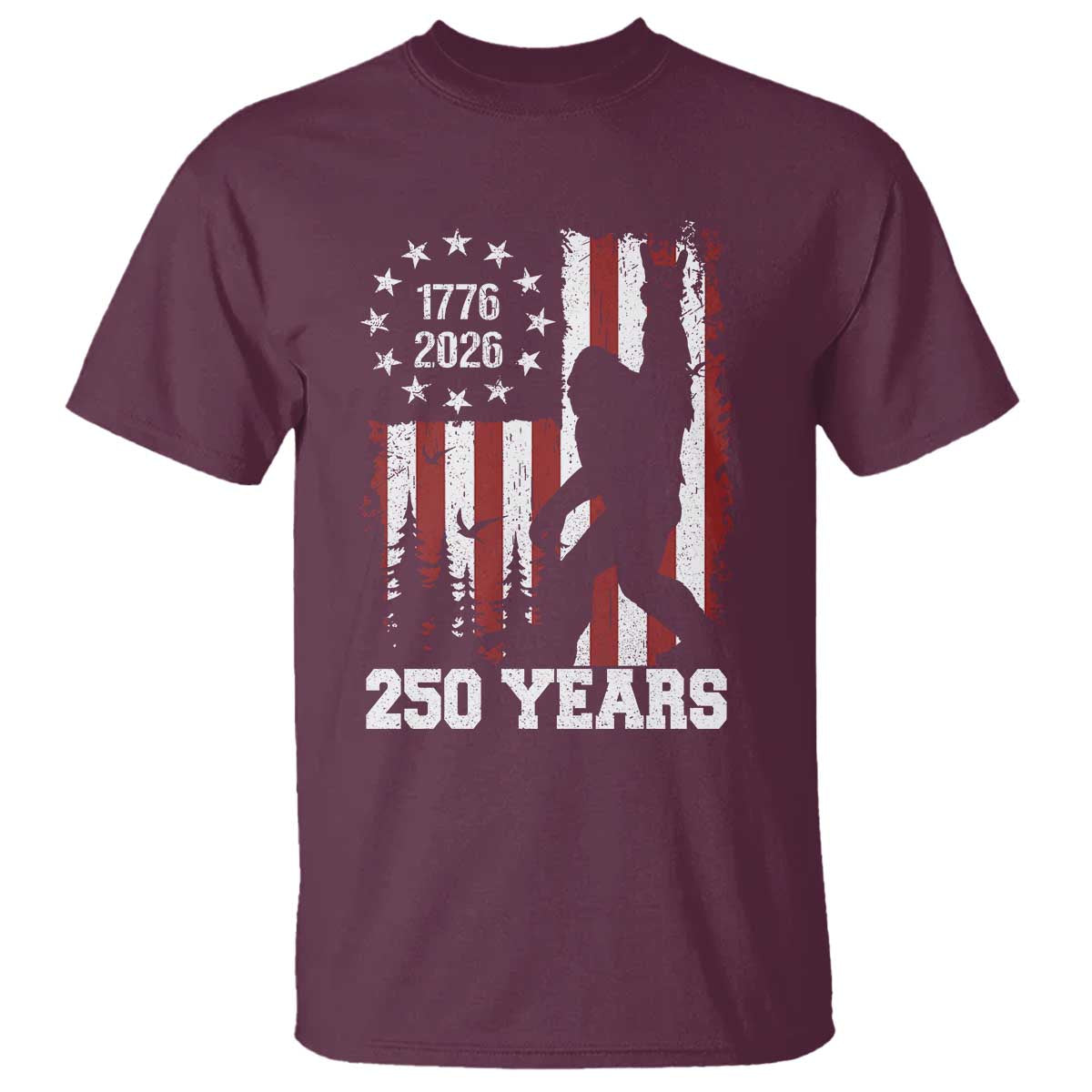 Vintage Bigfoot USA 250th Anniversary T Shirt 250 Years Of Freedom US Flag Independence Day 4th July Patriotic