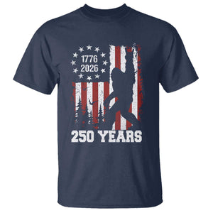 Vintage Bigfoot USA 250th Anniversary T Shirt 250 Years Of Freedom US Flag Independence Day 4th July Patriotic