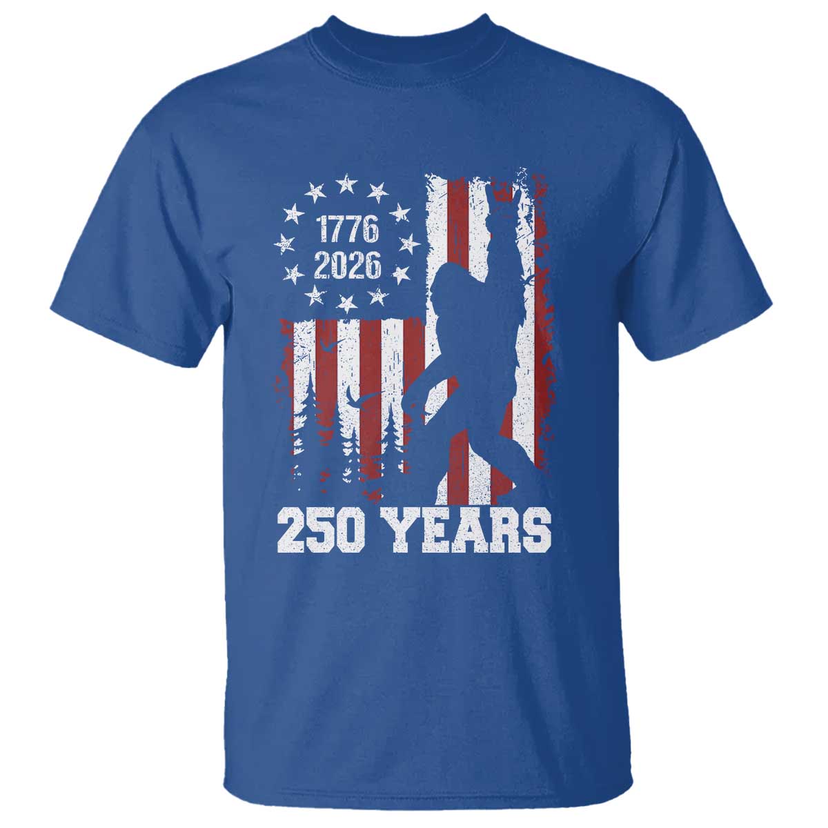 Vintage Bigfoot USA 250th Anniversary T Shirt 250 Years Of Freedom US Flag Independence Day 4th July Patriotic