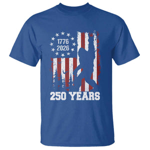 Vintage Bigfoot USA 250th Anniversary T Shirt 250 Years Of Freedom US Flag Independence Day 4th July Patriotic