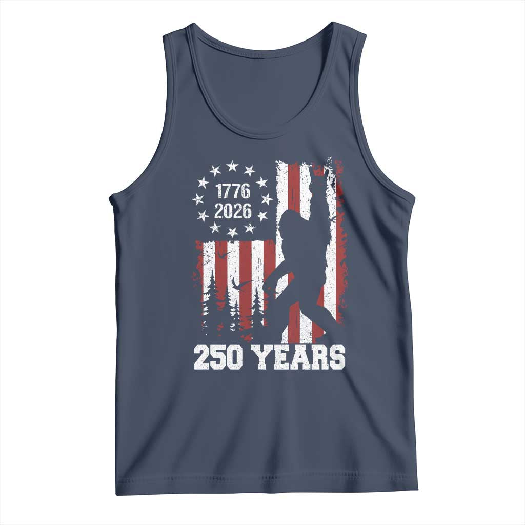 Vintage Bigfoot USA 250th Anniversary Tank Top 250 Years Of Freedom US Flag Independence Day 4th July Patriotic