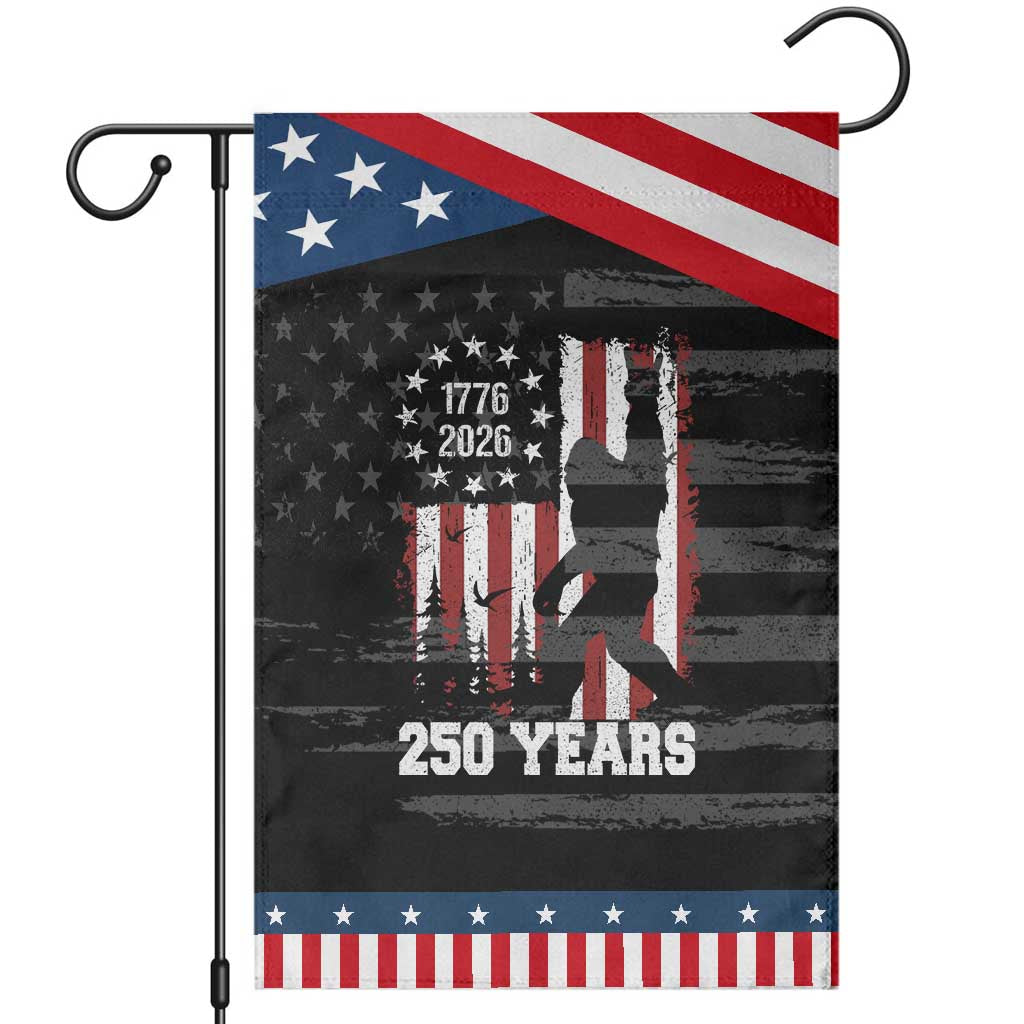 Vintage Bigfoot USA 250th Anniversary Patriotic Garden Flag 250 Years Of Freedom US Flag Independence Day 4th July
