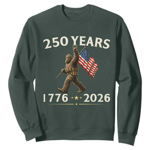 Bigfoot USA 250th Anniversary Sweatshirt Sasquatch 250 Years Vintage American Flag Patriotic 4th of July
