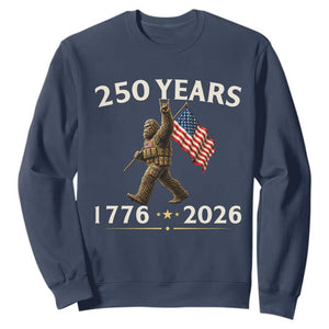 Bigfoot USA 250th Anniversary Sweatshirt Sasquatch 250 Years Vintage American Flag Patriotic 4th of July