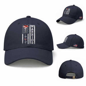 Cool Heart Surgery Warrior Baseball Cap Coronary Bypass Artery Open Heart Surgery Heartbeat American Flag
