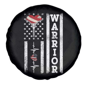 Cool Heart Surgery Warrior Spare Tire Cover Coronary Bypass Artery Open Heart Surgery Heartbeat American Flag