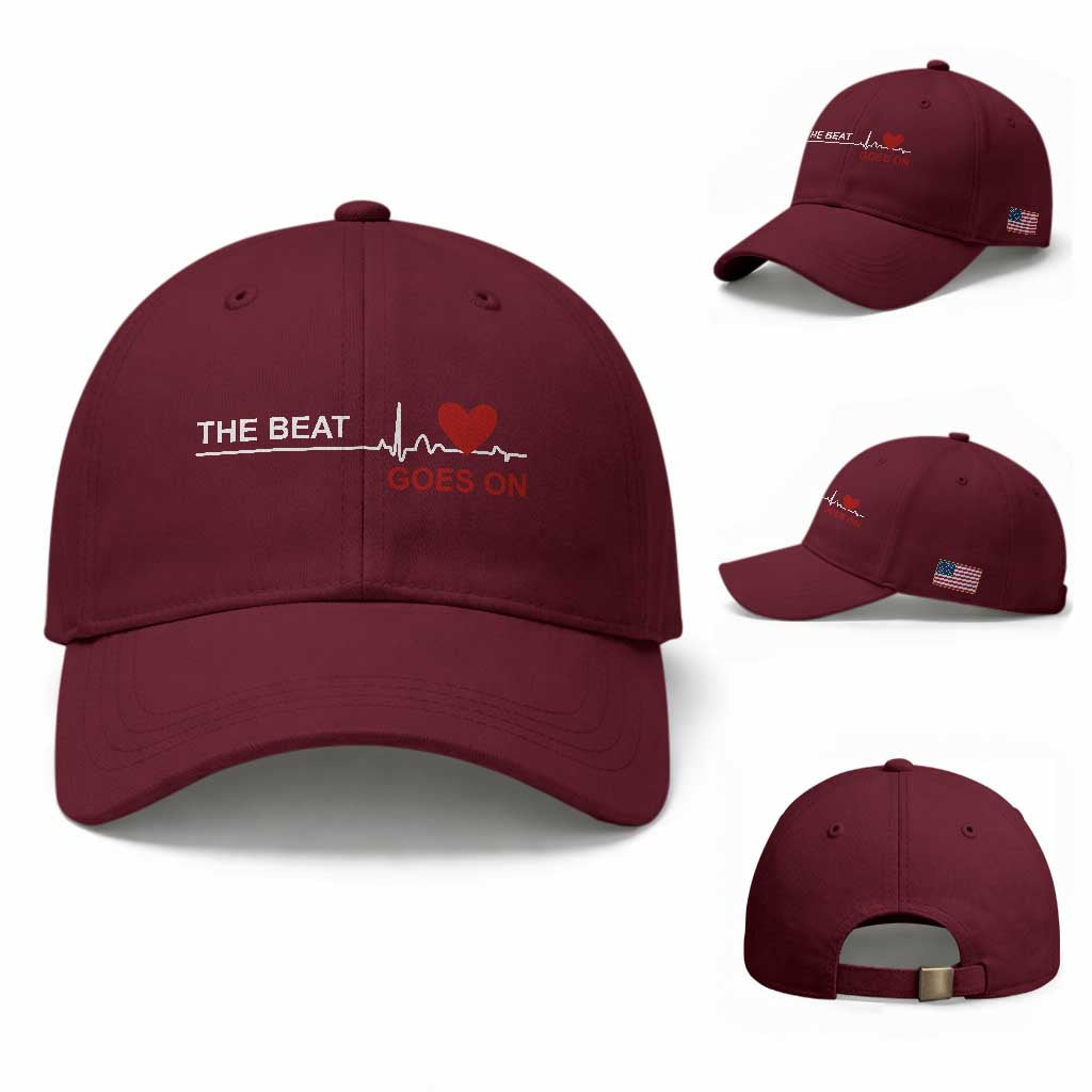Cool Heart Surgery Survivor Baseball Cap Heart Attack Surgery The Beat Goes On Rehab Recover