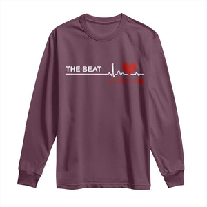 Cool Heart Surgery Survivor Long Sleeve Shirt Heart Attack Surgery The Beat Goes On Rehab Recover
