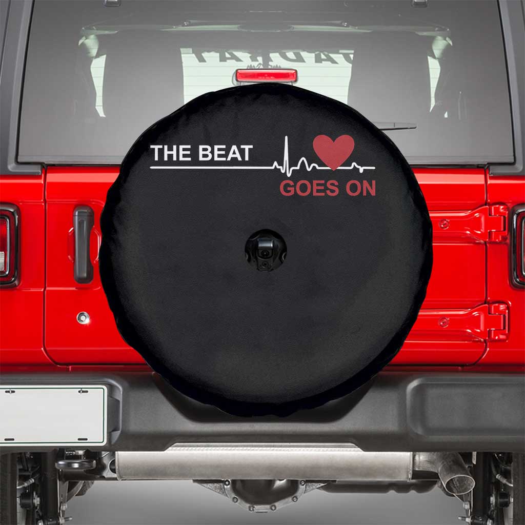Cool Heart Surgery Survivor Spare Tire Cover Heart Attack Surgery The Beat Goes On Rehab Recover